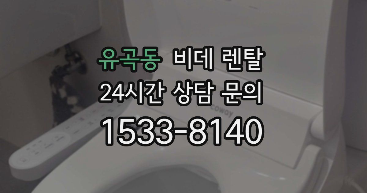 유곡동 비데 렌탈