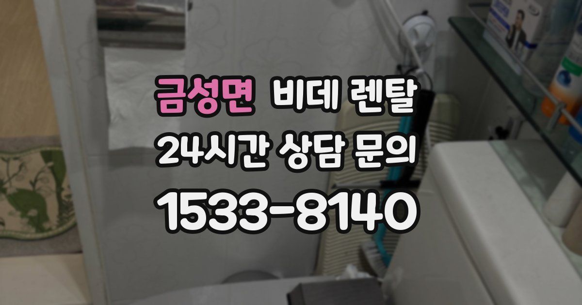 금성면 비데 렌탈