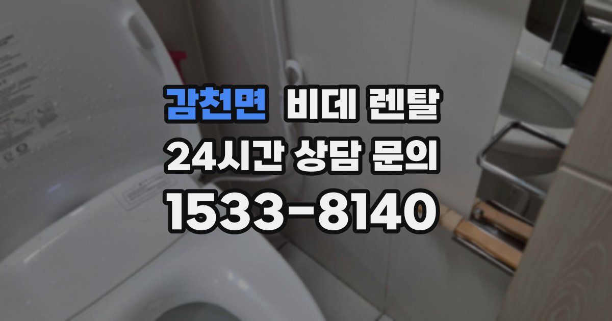 감천면 비데 렌탈