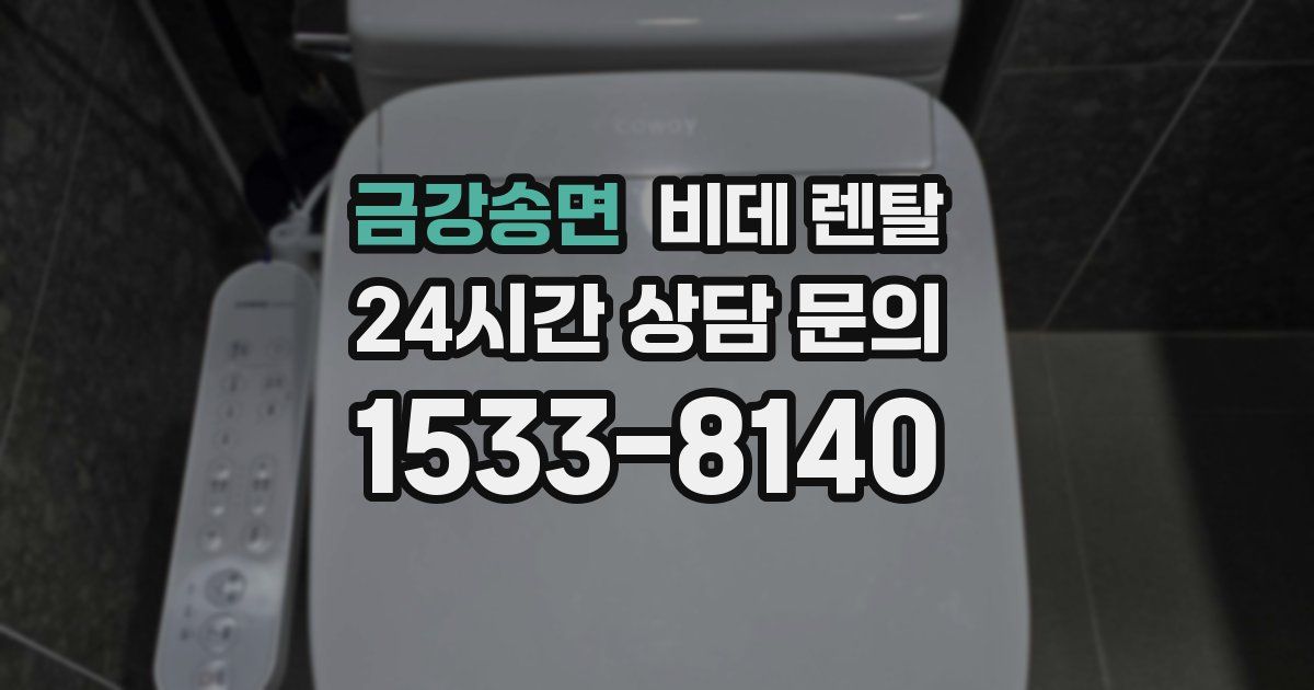 금강송면 비데 렌탈