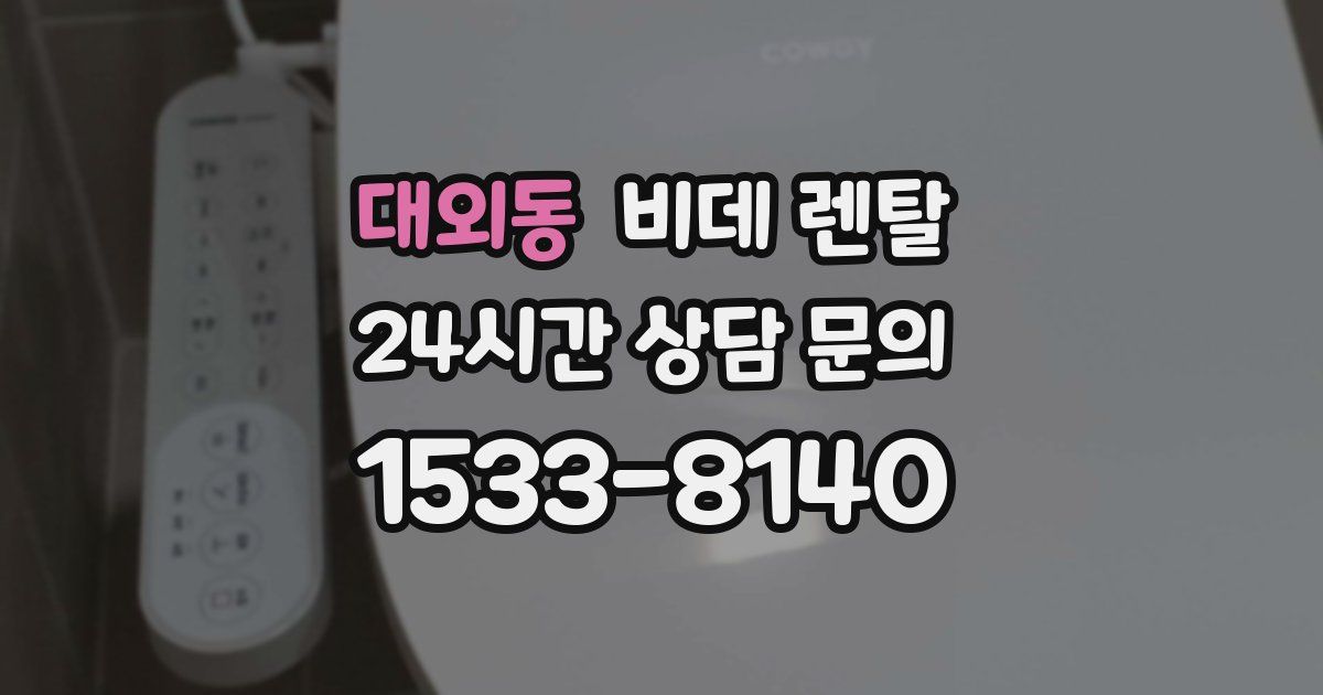 대외동 비데 렌탈