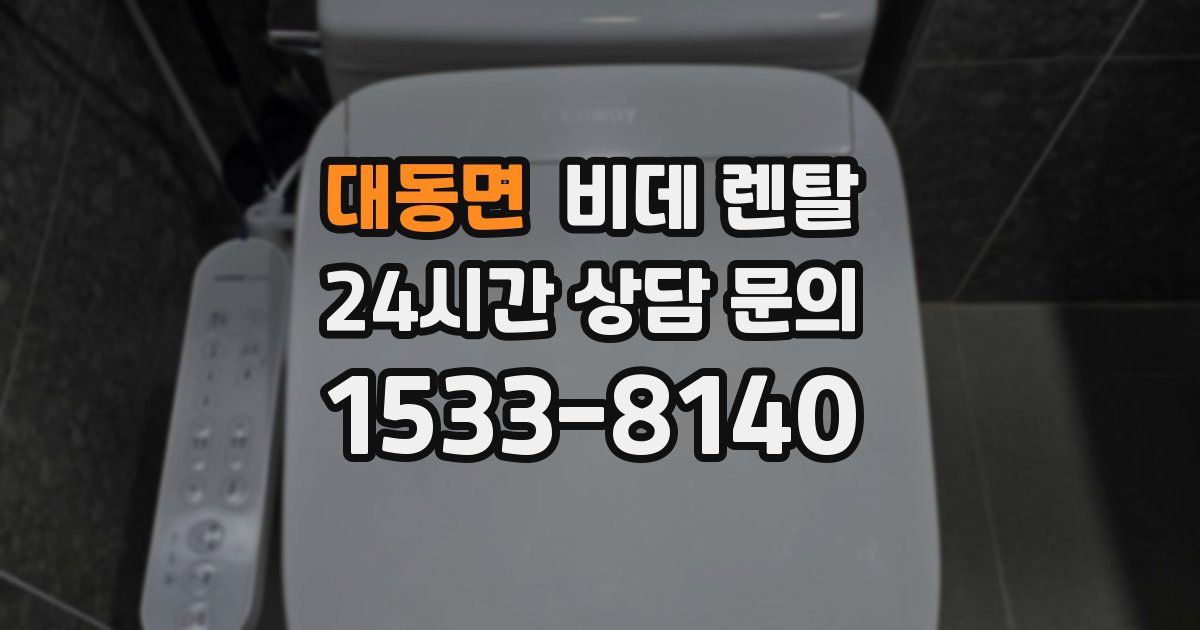 대동면 비데 렌탈