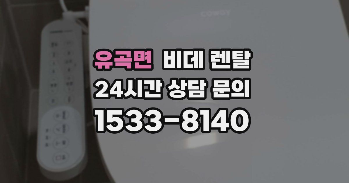 유곡면 비데 렌탈