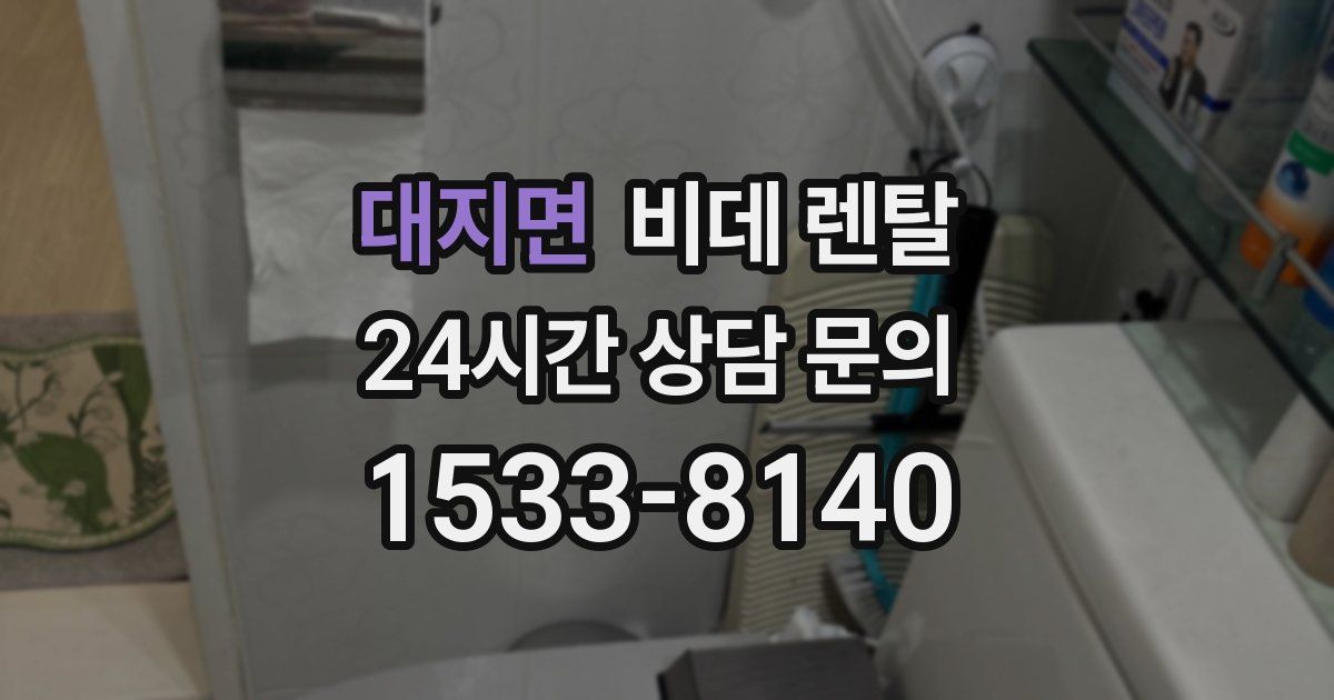 대지면 비데 렌탈