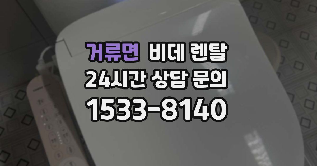 거류면 비데 렌탈