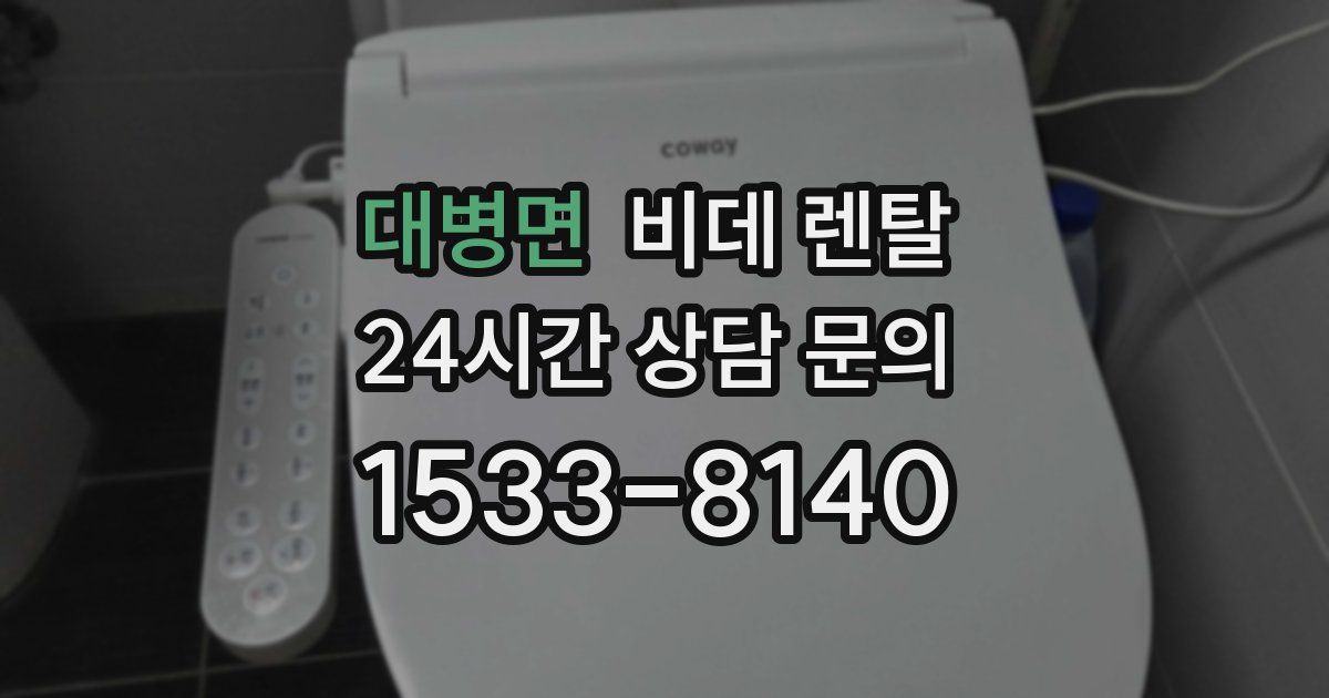 대병면 비데 렌탈