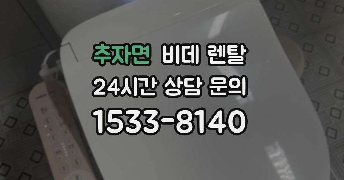 추자면 비데 렌탈