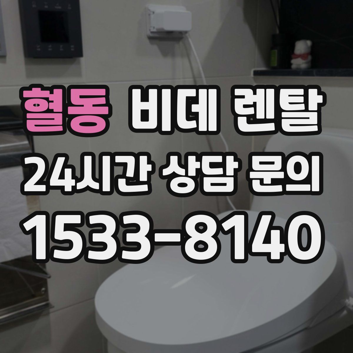 혈동 비데 렌탈