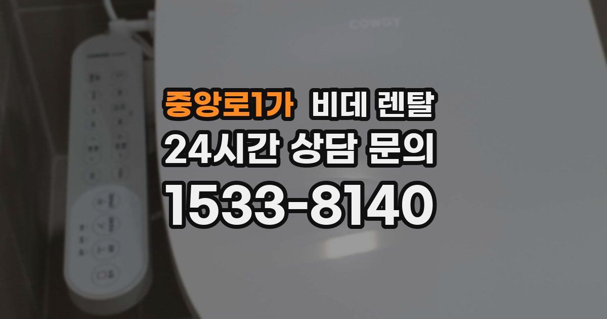 중앙로1가 비데 렌탈