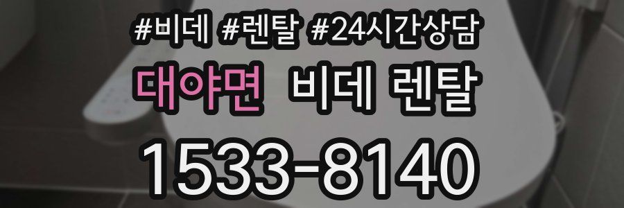 대야면 비데 렌탈