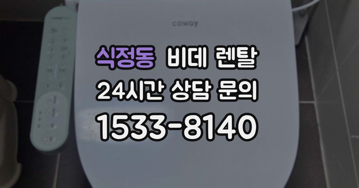 식정동 비데 렌탈