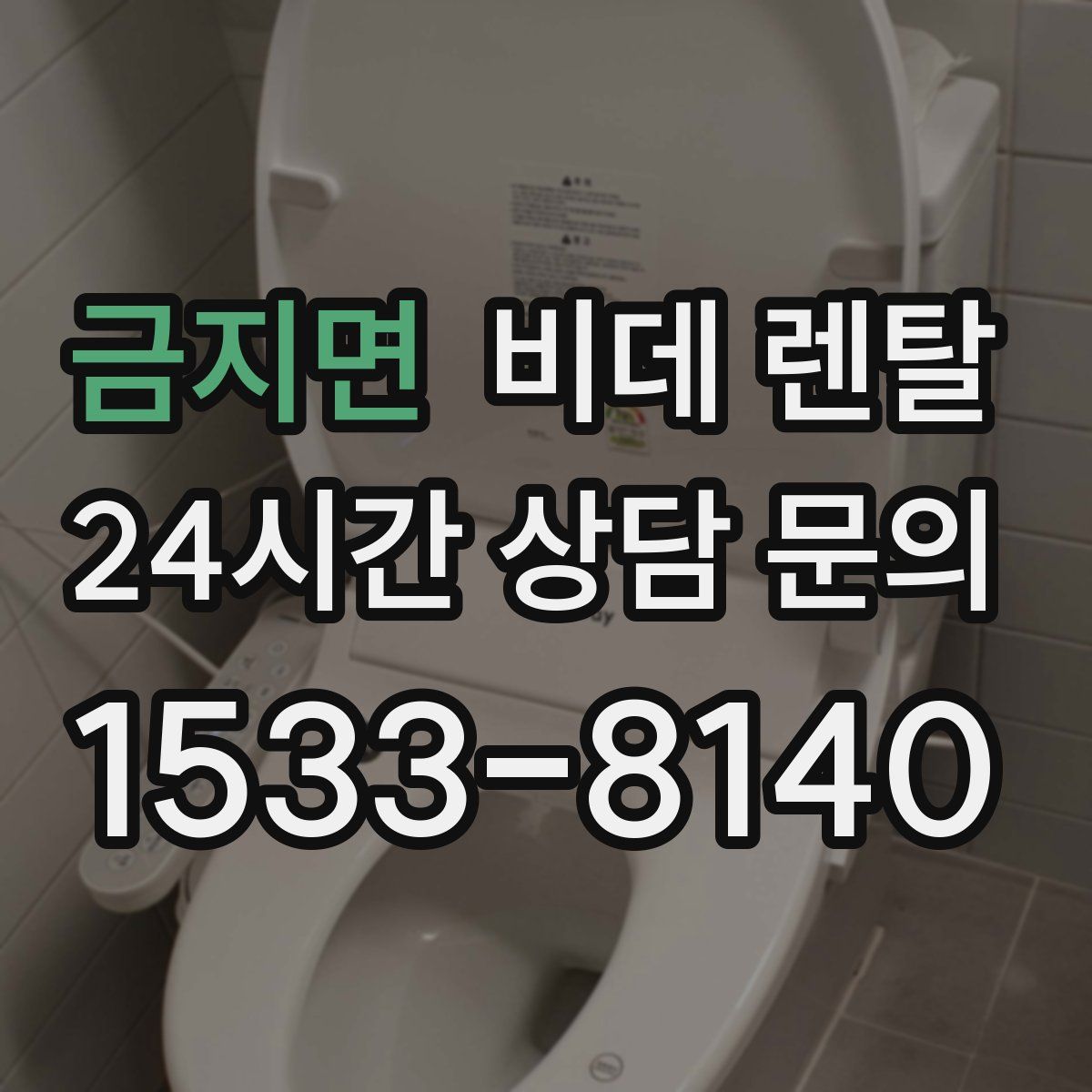 금지면 비데 렌탈