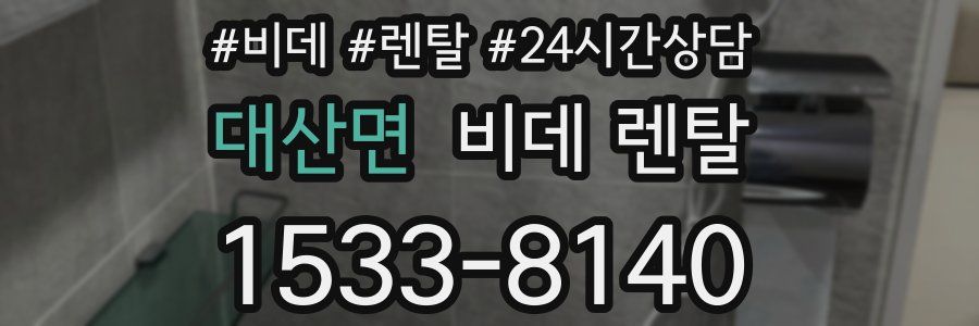 대산면 비데 렌탈