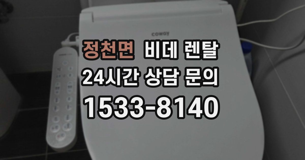 정천면 비데 렌탈