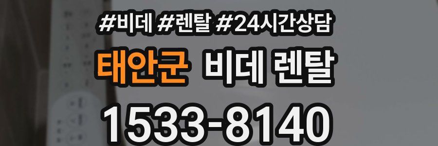 태안군 비데 렌탈