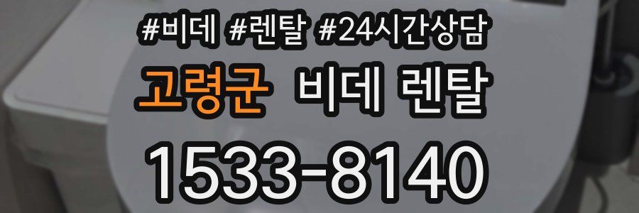 고령군 비데 렌탈