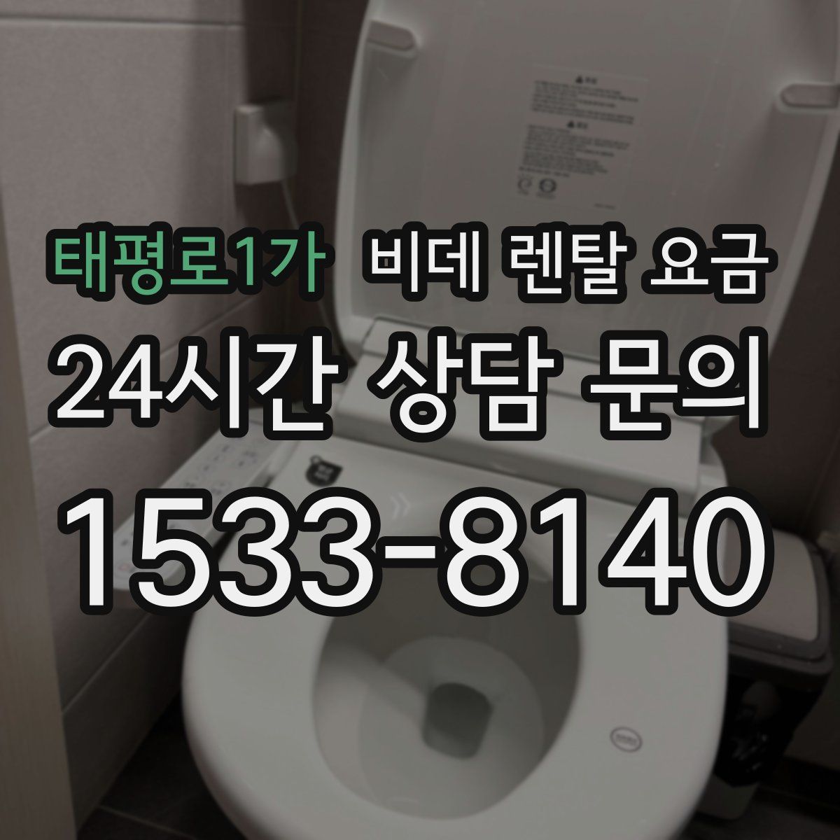 태평로1가 비데 렌탈 요금