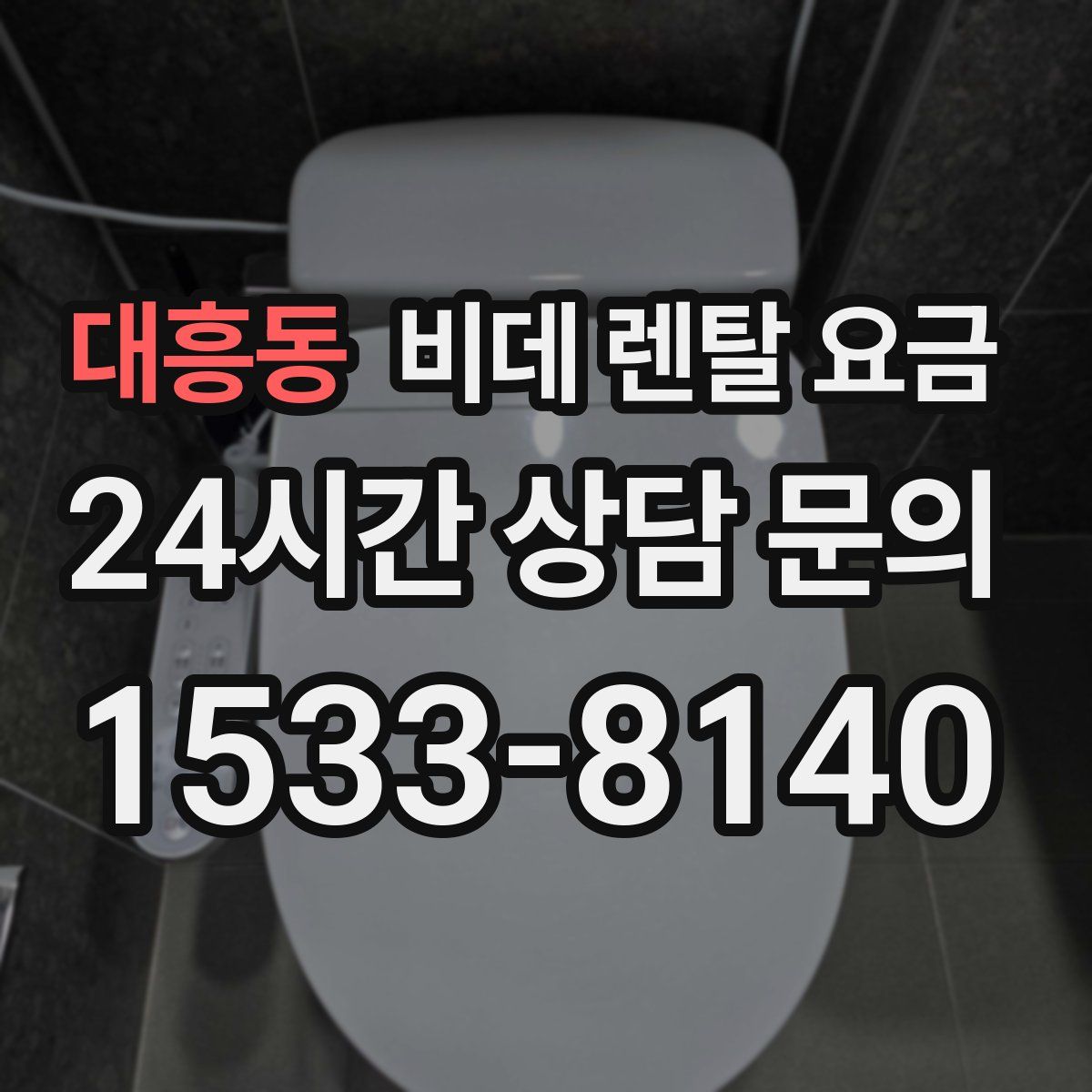 대흥동 비데 렌탈 요금