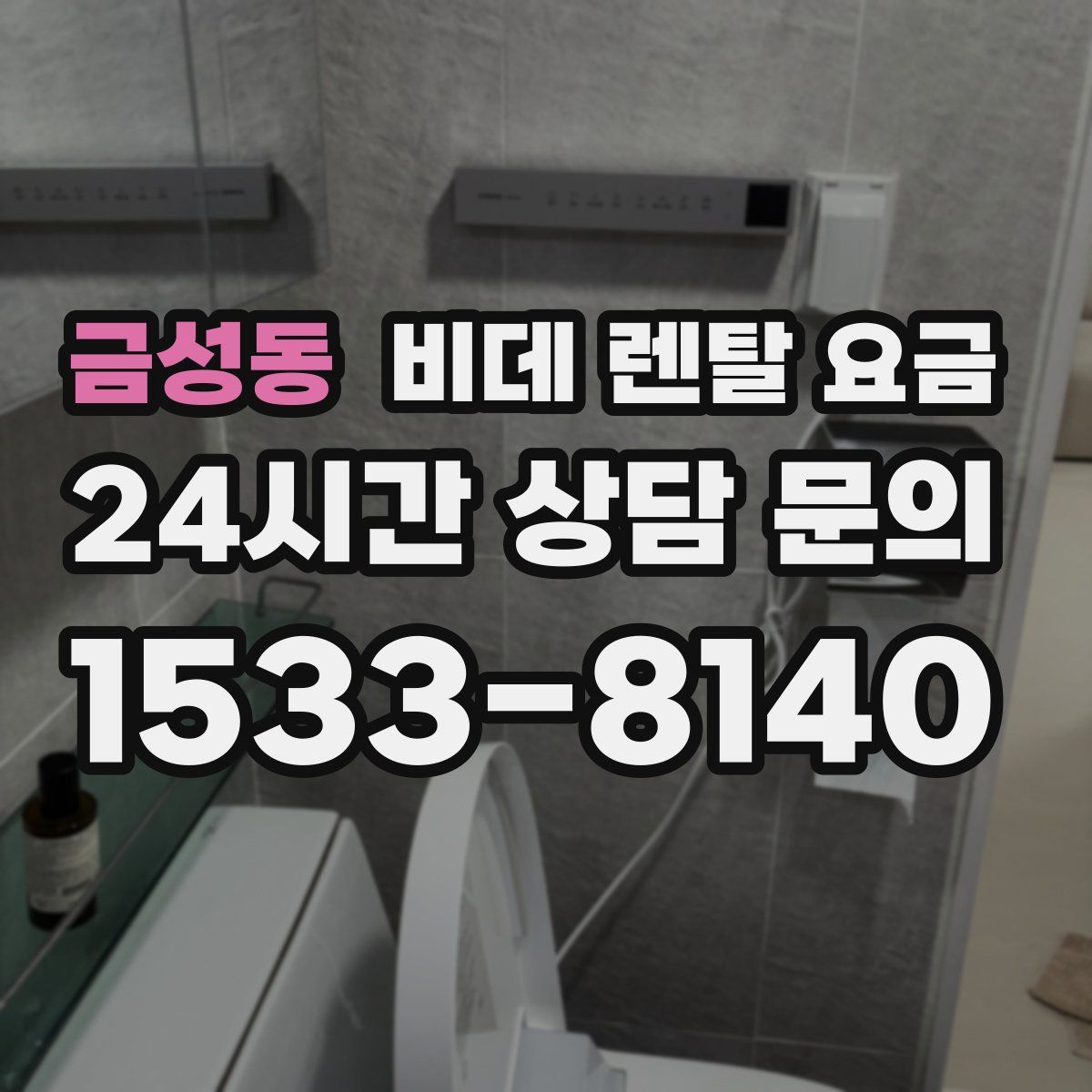 금성동 비데 렌탈 요금