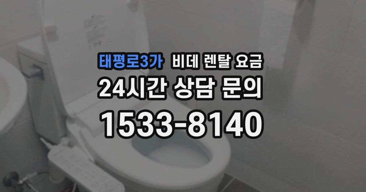 태평로3가 비데 렌탈 요금