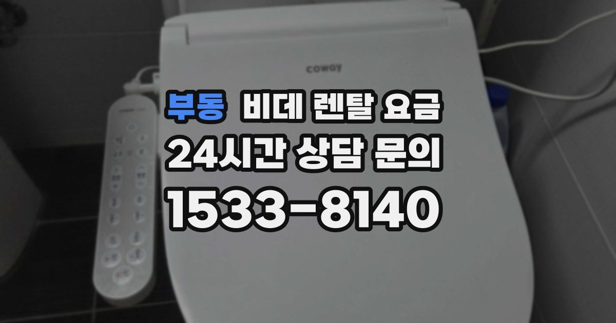 부동 비데 렌탈 요금
