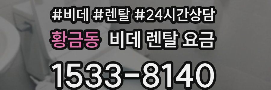 황금동 비데 렌탈 요금
