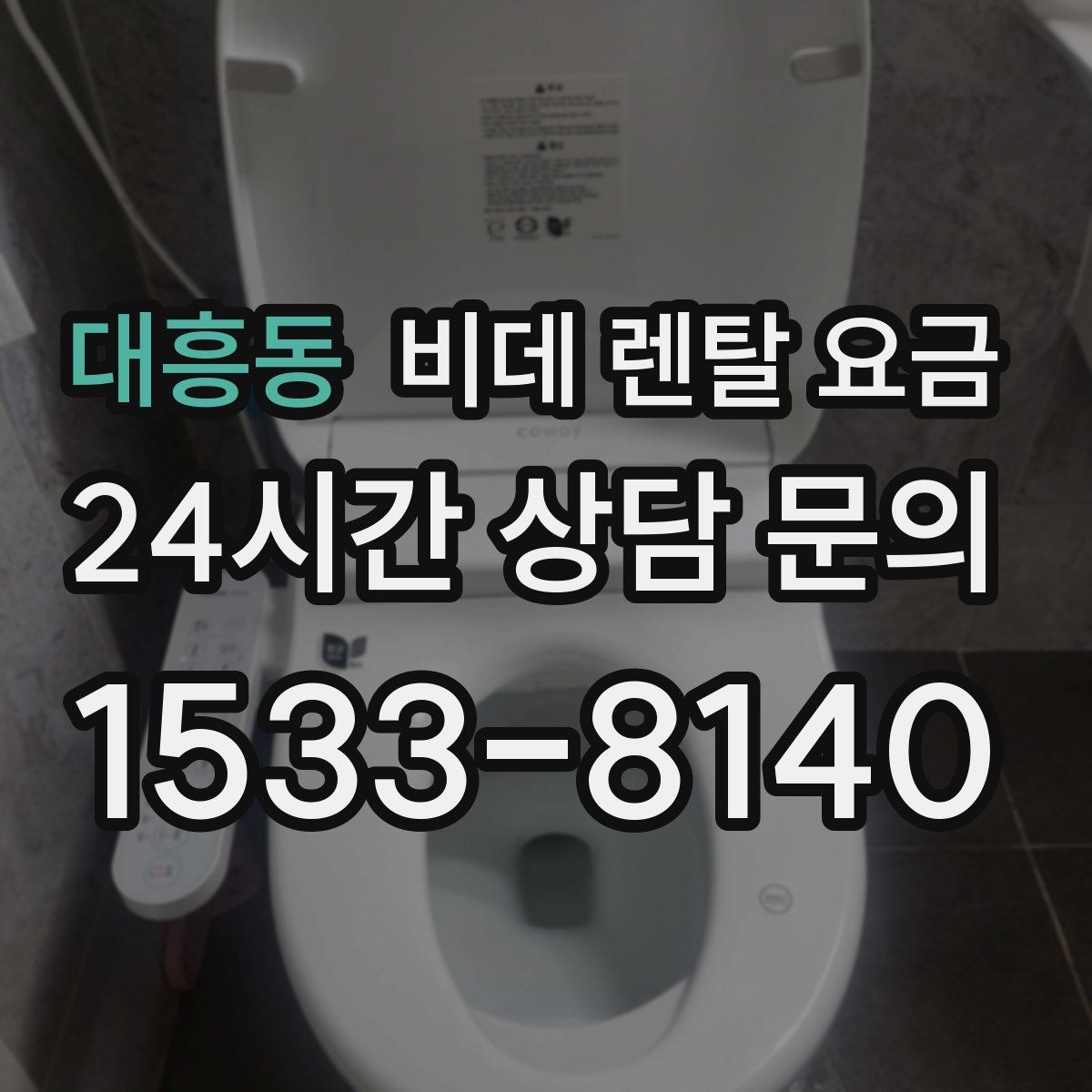대흥동 비데 렌탈 요금
