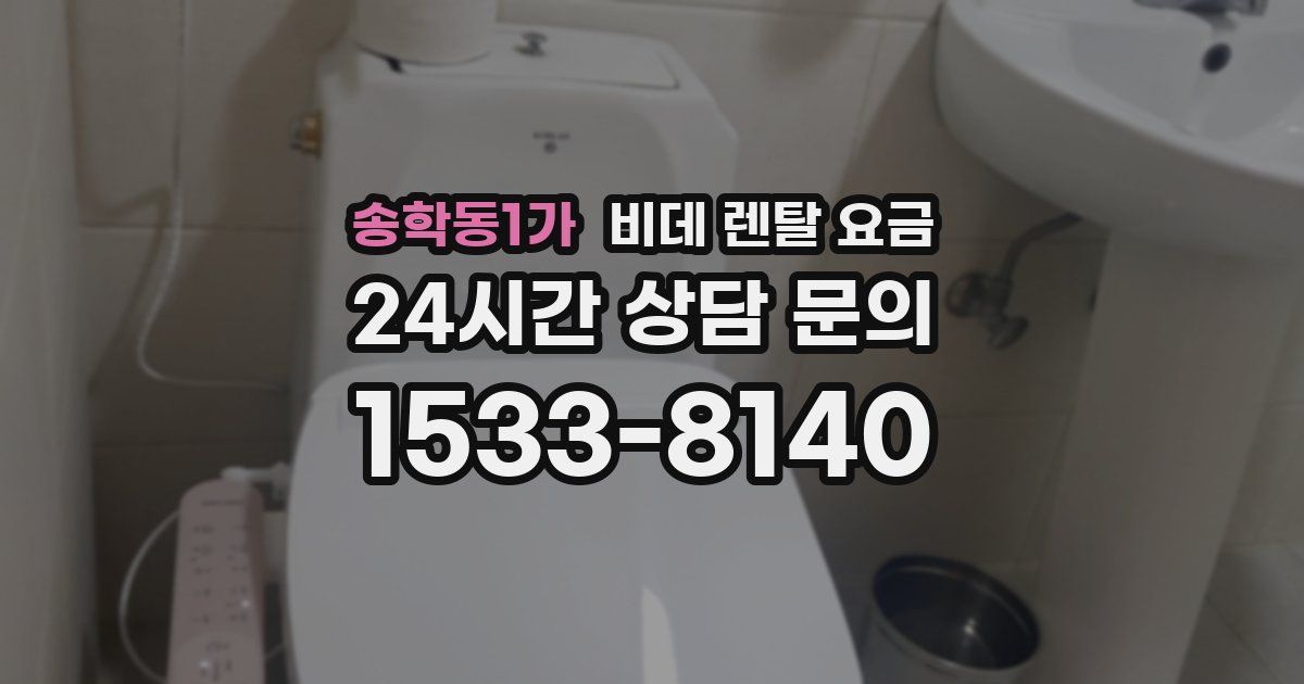 송학동1가 비데 렌탈 요금