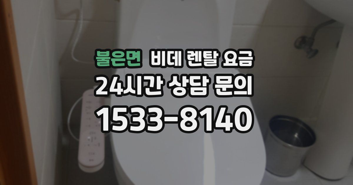 불은면 비데 렌탈 요금
