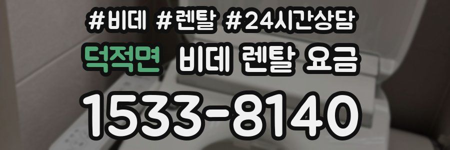 덕적면 비데 렌탈 요금