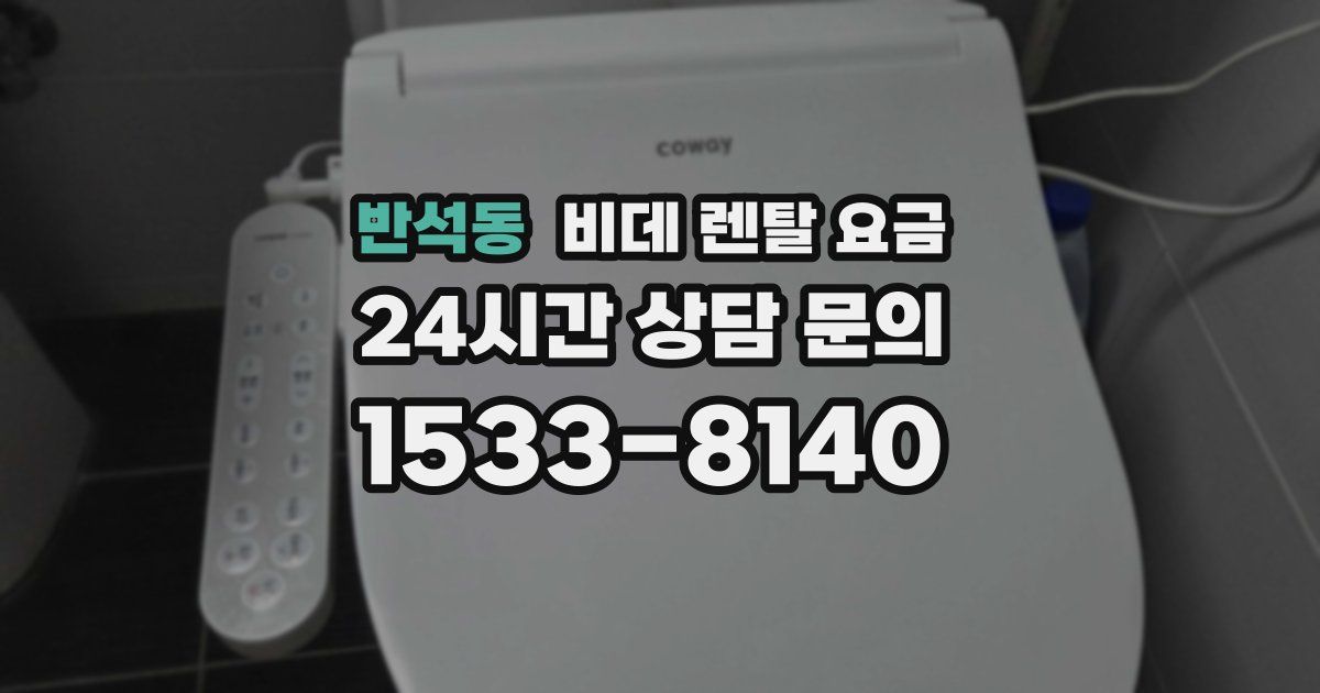 반석동 비데 렌탈 요금