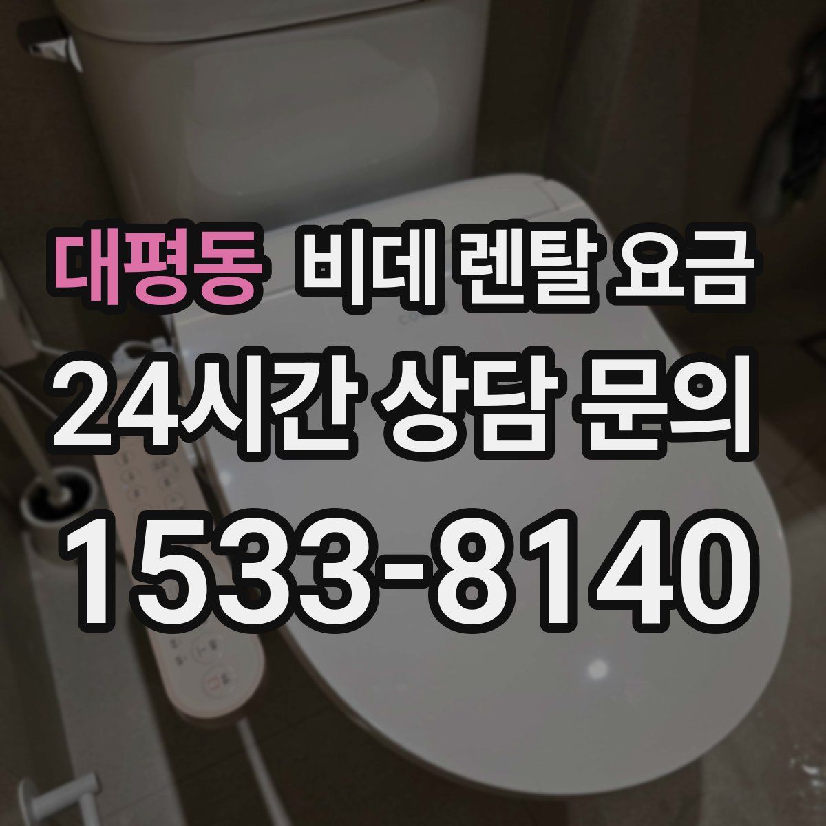 대평동 비데 렌탈 요금