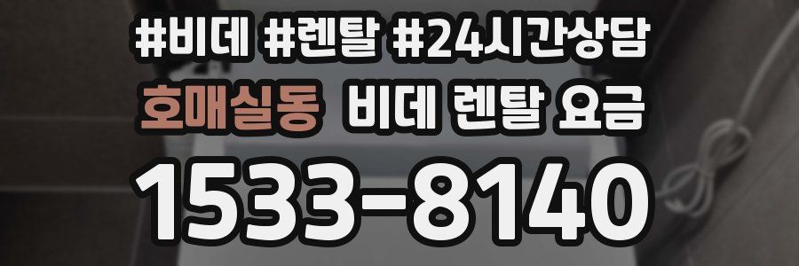 호매실동 비데 렌탈 요금