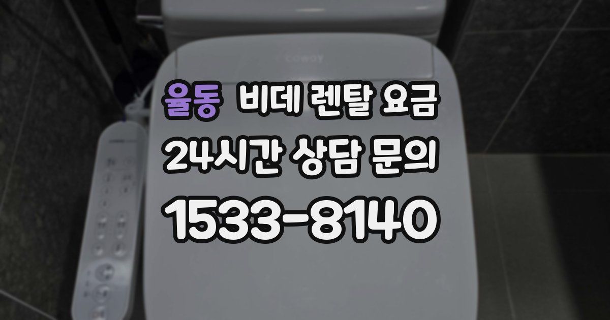 율동 비데 렌탈 요금