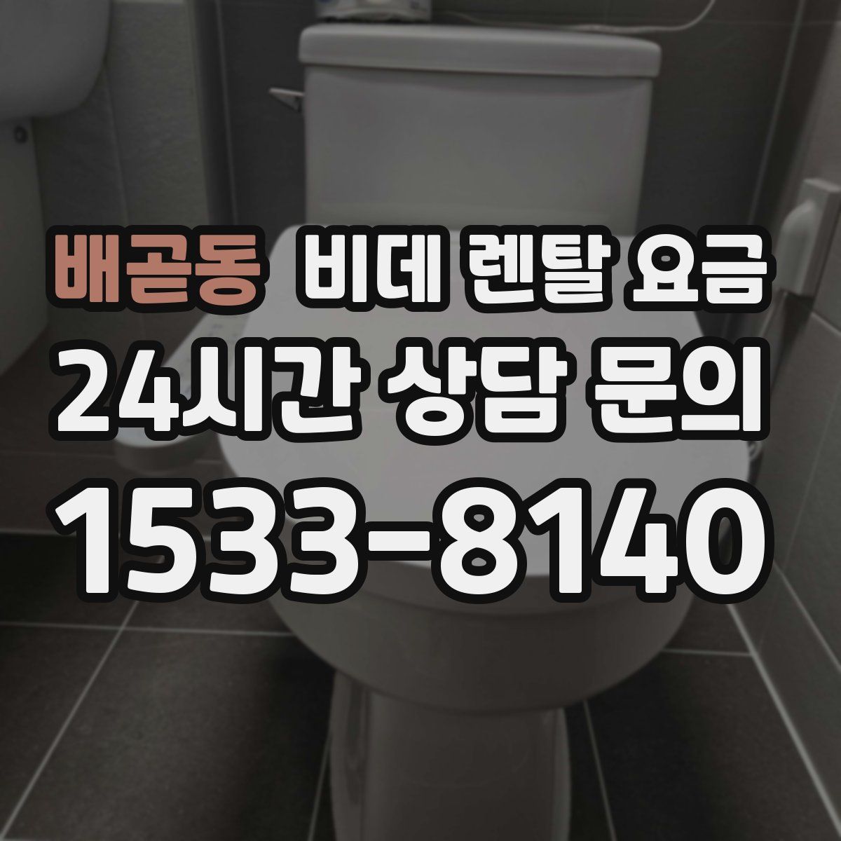 배곧동 비데 렌탈 요금