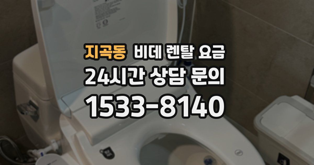 지곡동 비데 렌탈 요금