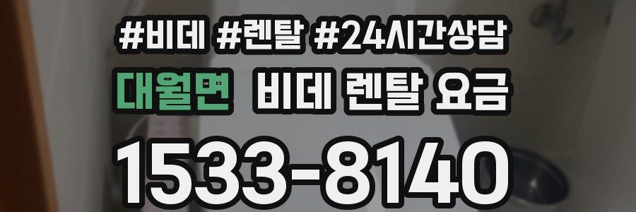 대월면 비데 렌탈 요금