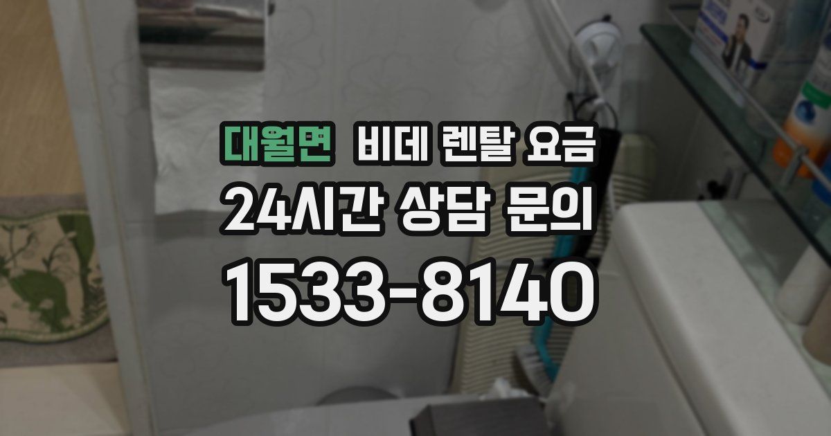 대월면 비데 렌탈 요금