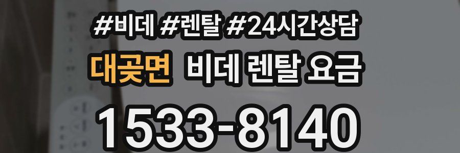 대곶면 비데 렌탈 요금