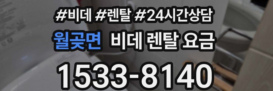 월곶면 비데 렌탈 요금