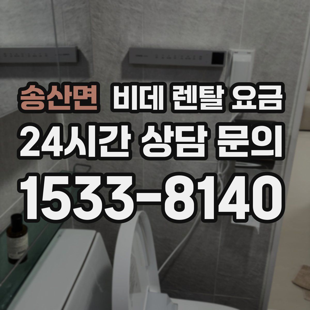 송산면 비데 렌탈 요금
