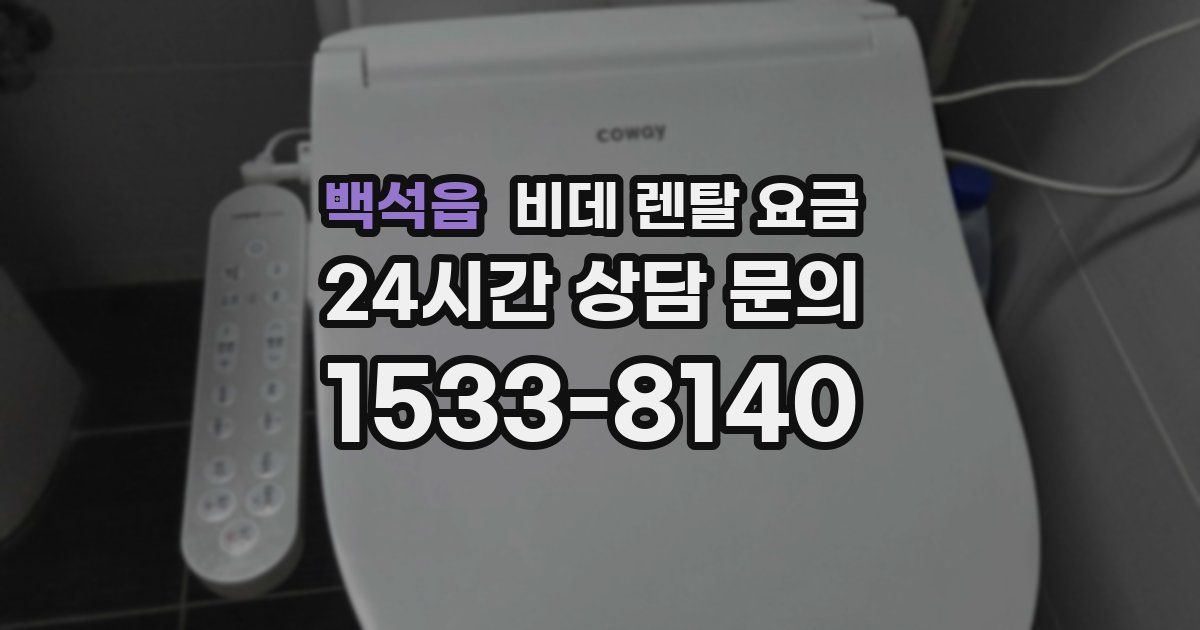 백석읍 비데 렌탈 요금