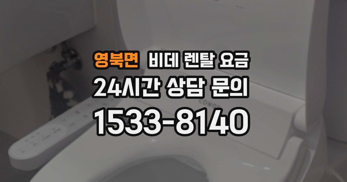 영북면 비데 렌탈 요금