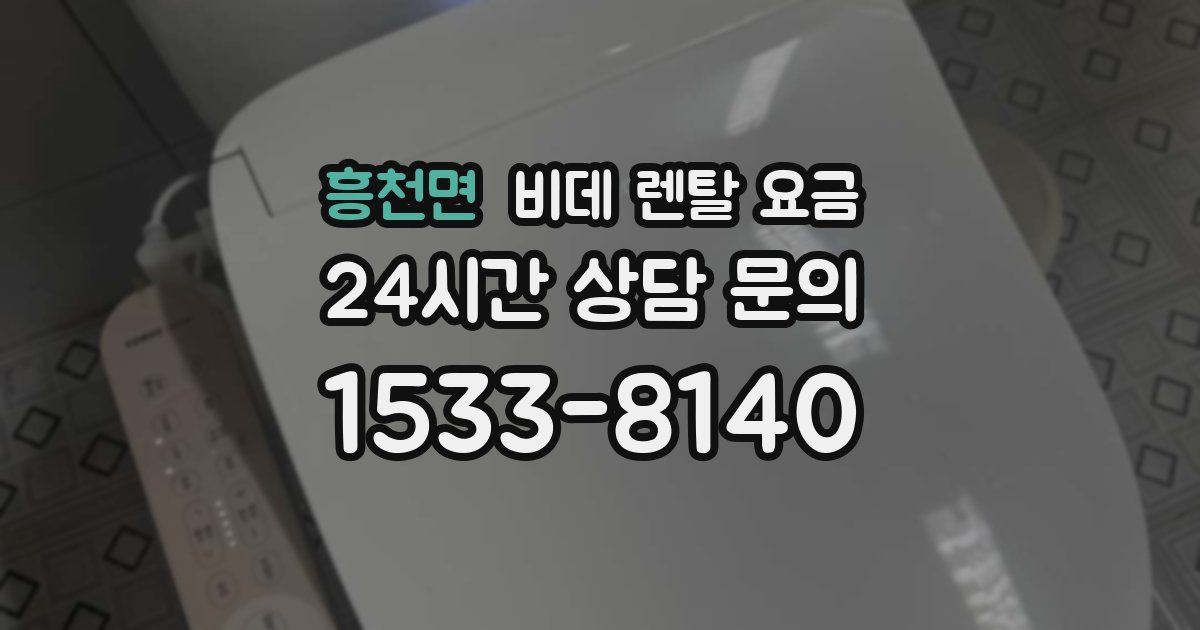흥천면 비데 렌탈 요금