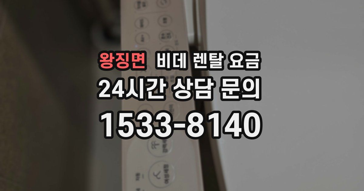 왕징면 비데 렌탈 요금