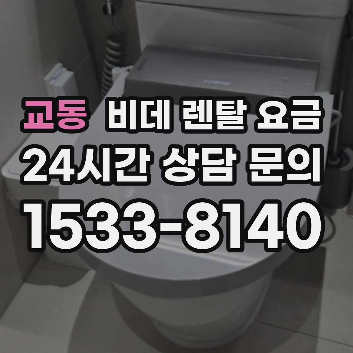 교동 비데 렌탈 요금