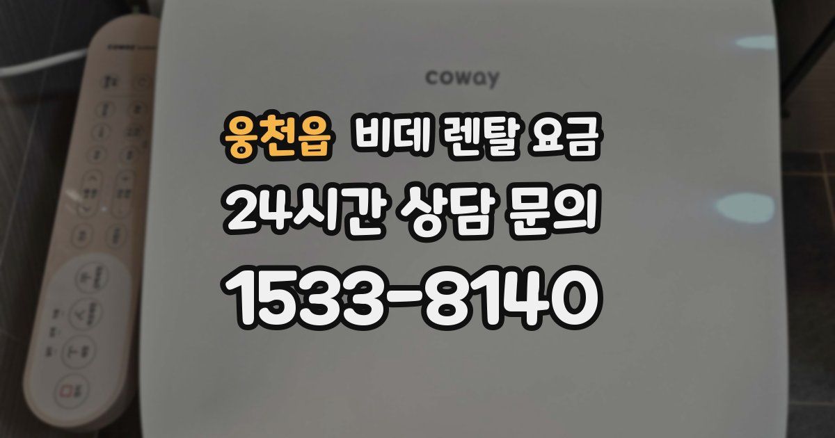 웅천읍 비데 렌탈 요금