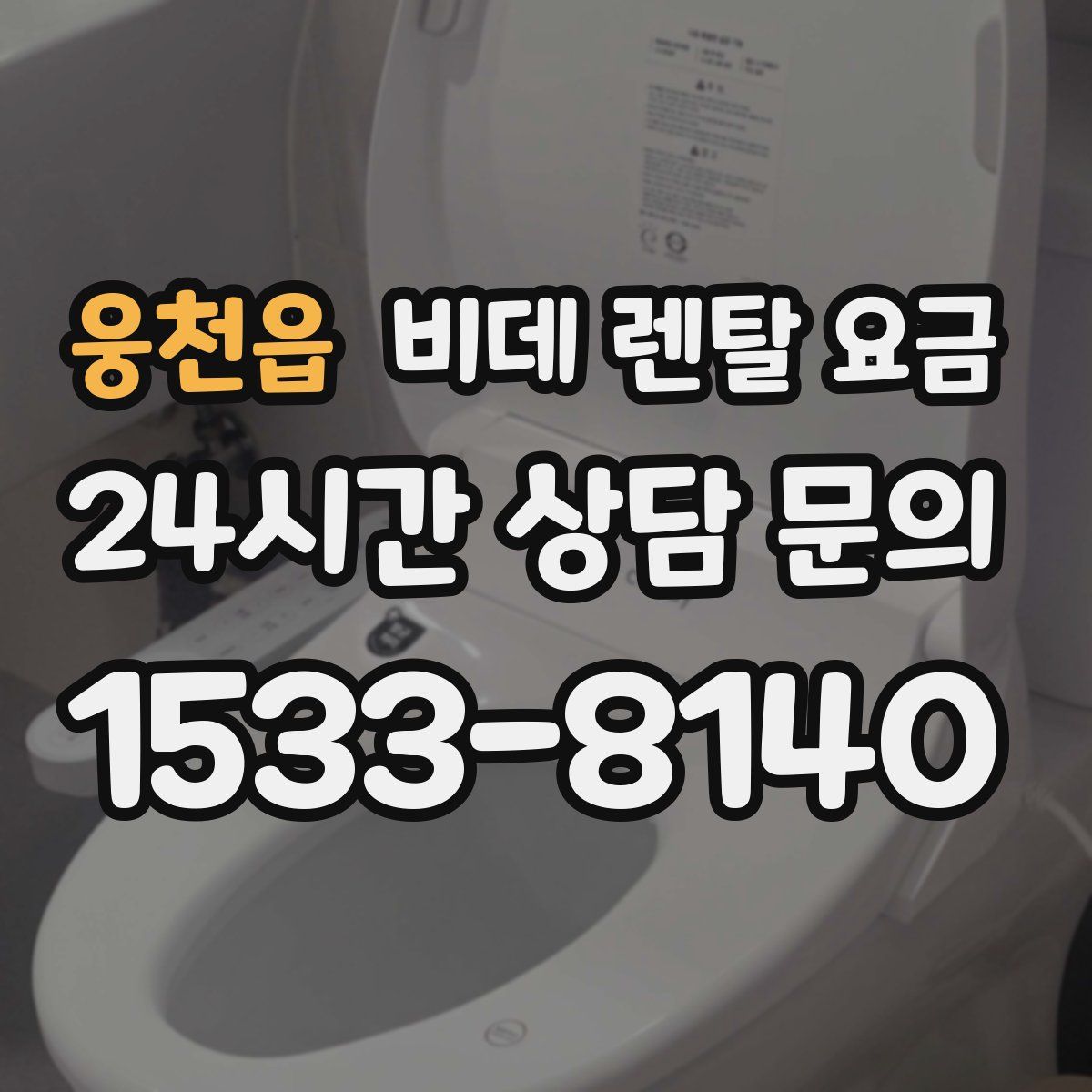 웅천읍 비데 렌탈 요금