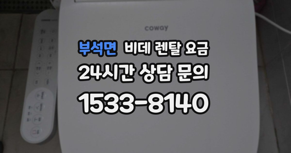 부석면 비데 렌탈 요금