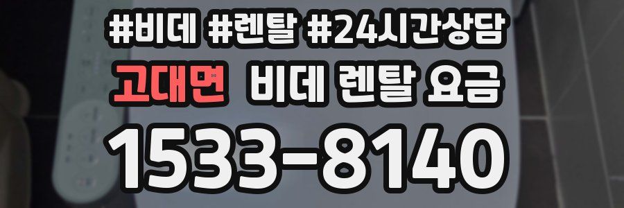 고대면 비데 렌탈 요금